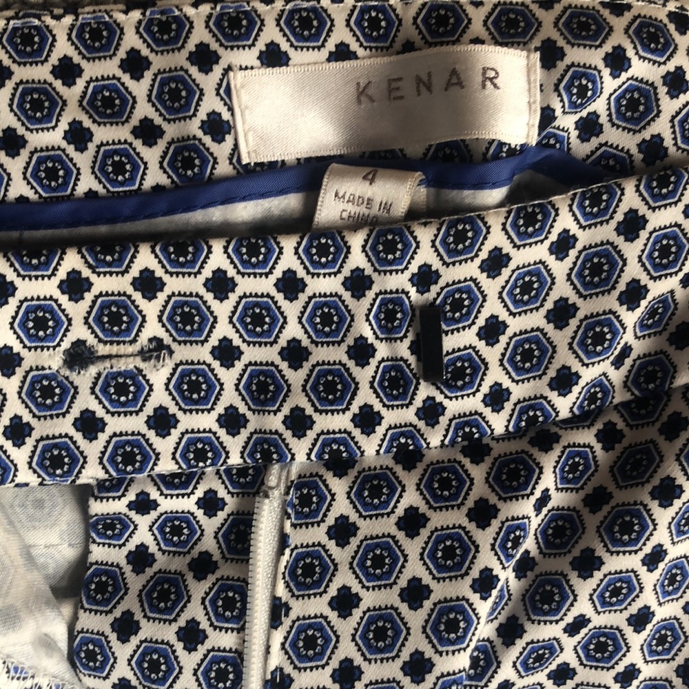 Kenar Printed Dress Pants